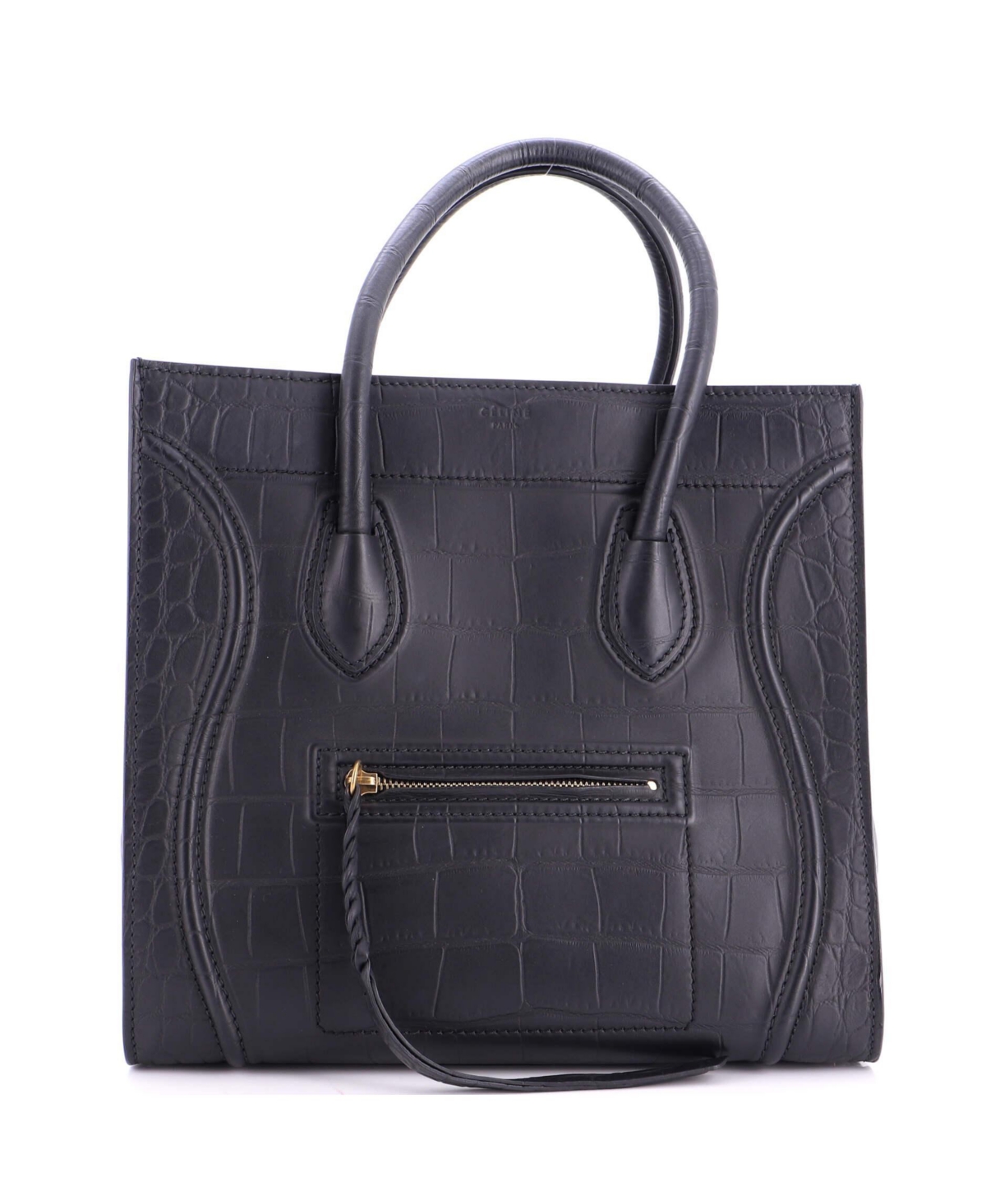 Pre-Owned Celine Medium Phantom Bag Embossed Leather