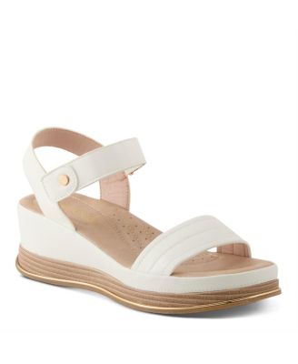 Sahil Platform Wedge Sandal with Hook-Loop Closure