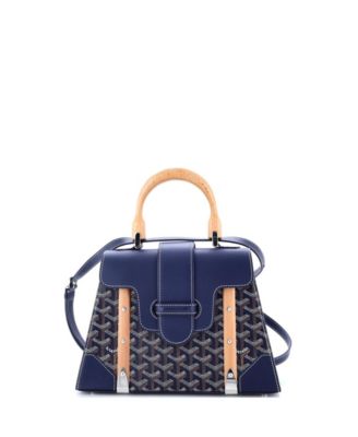 PM Saigon Top Handle Bag Coated Canvas with Leather