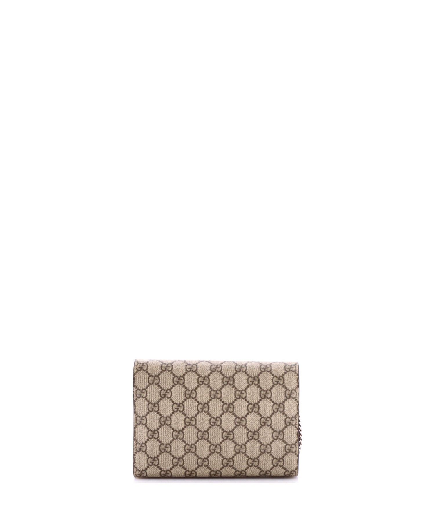 Small Dionysus Chain Wallet GG Coated Canvas