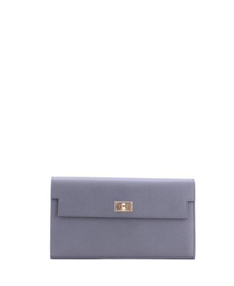 Pre-Owned HERMÉS Long Kelly Pocket Wallet Madame