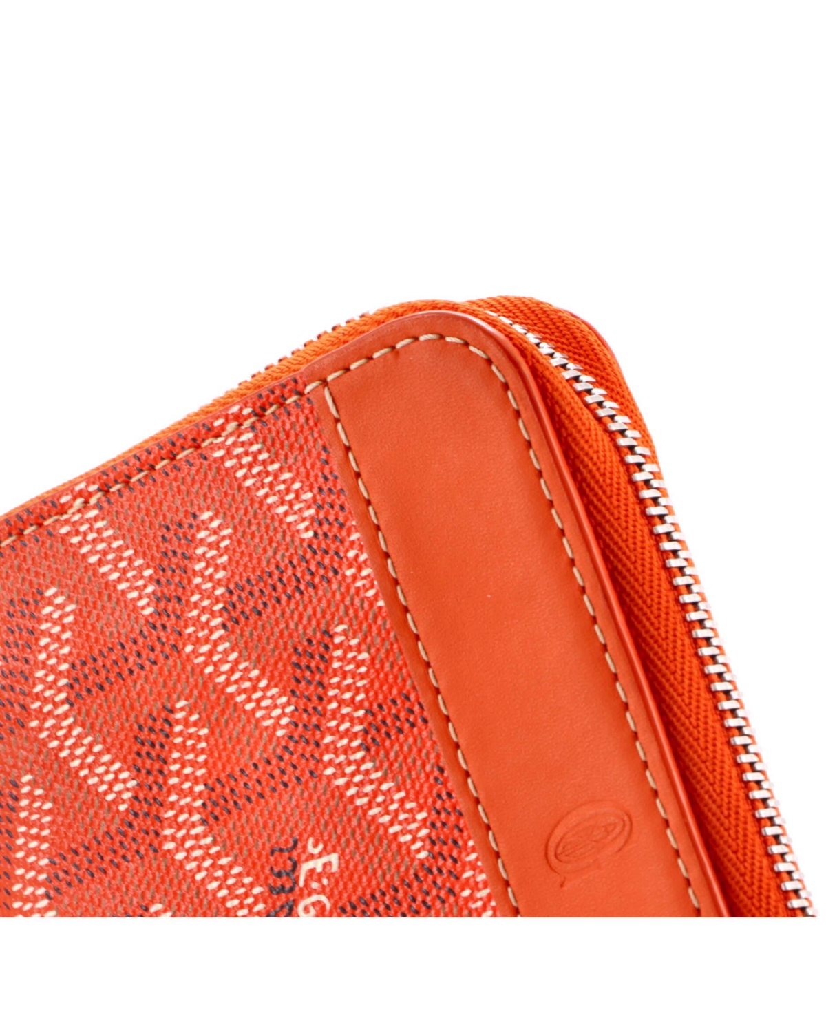 Pre-Owned Goyard Pm Matignon Zip Wallet Coated Canvas with Leather