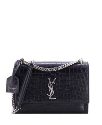 Medium Sunset Crossbody Bag Embossed Leather