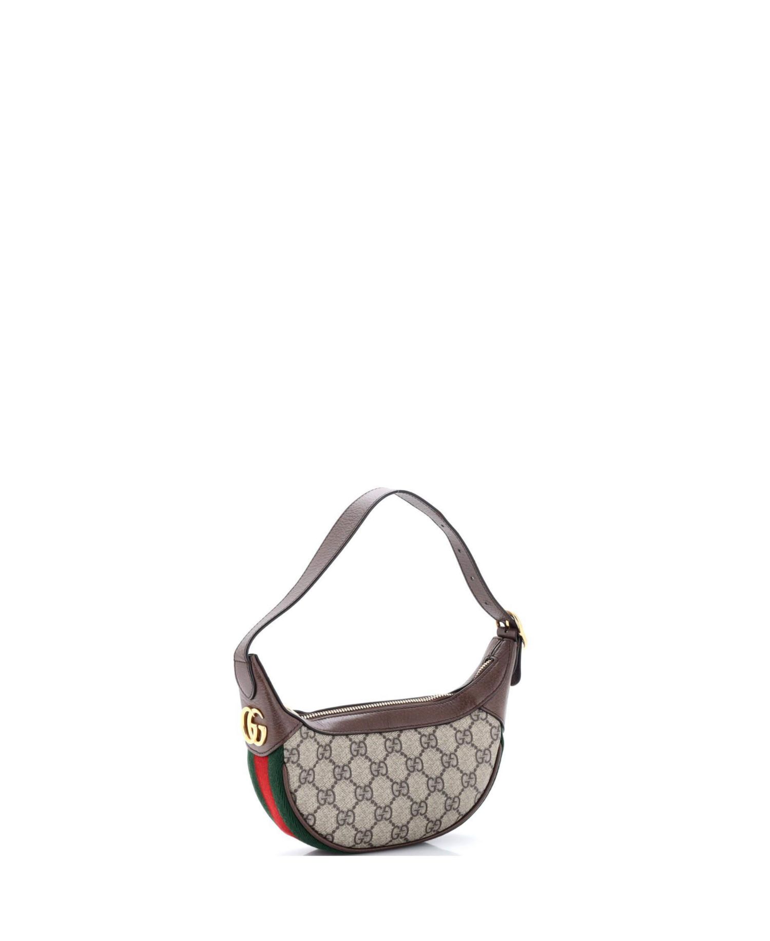 Mini Ophidia Half Moon Bag GG Coated Canvas