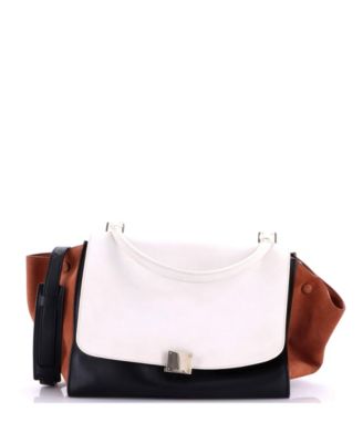 Medium Tricolor Trapeze Bag Leather