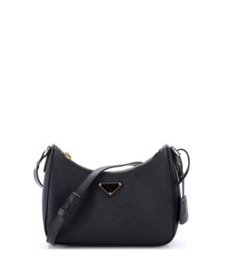 Mini Re-Edition Hobo Saffiano Leather