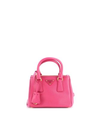 Mini Galleria Double Zip Tote Saffiano Leather