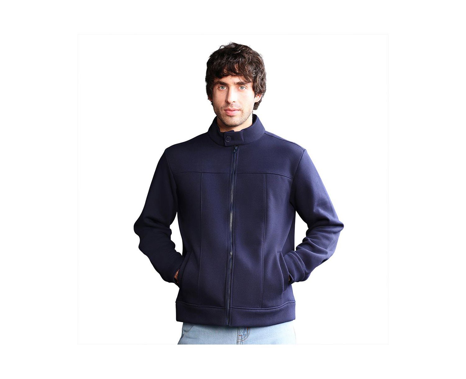Men's Panel-Stitch Knit Sweatshirt