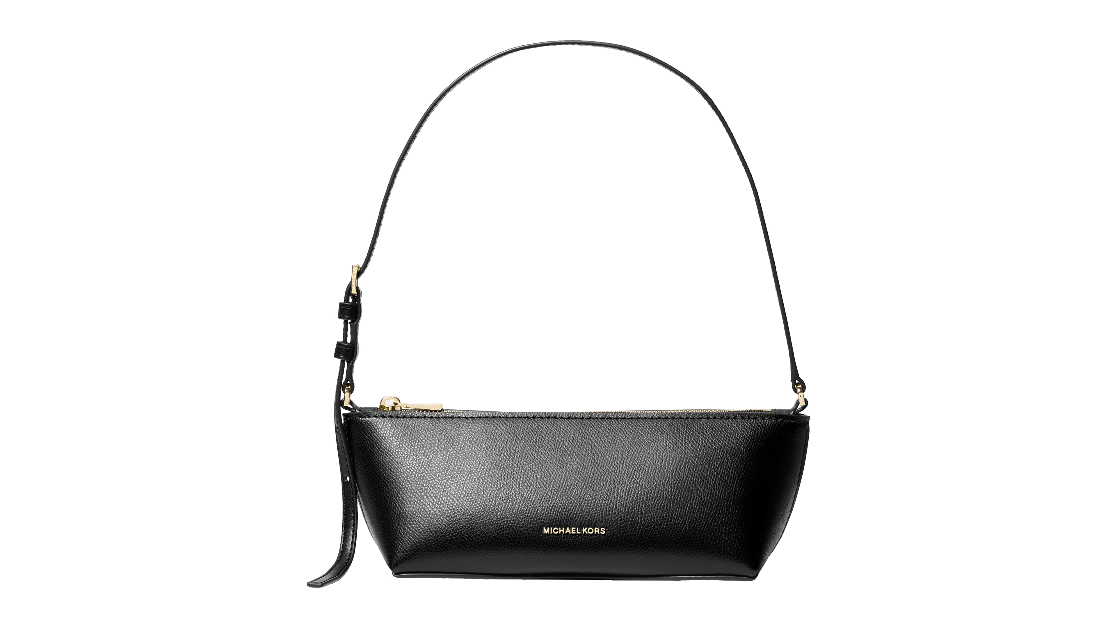 Michael Kors Laila East West Leather Small Pouchette Handbag