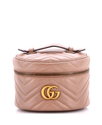 Mini GG Marmont Vanity Backpack Matelasse Leather