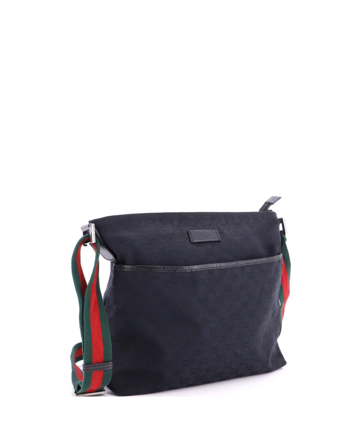Medium Front Pocket Web Messenger GG Canvas