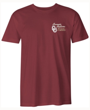 Image One Mens Oklahoma Sooners State Of Mind Comfort Colors T-Shirt