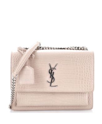 Medium Sunset Crossbody Bag Embossed Leather