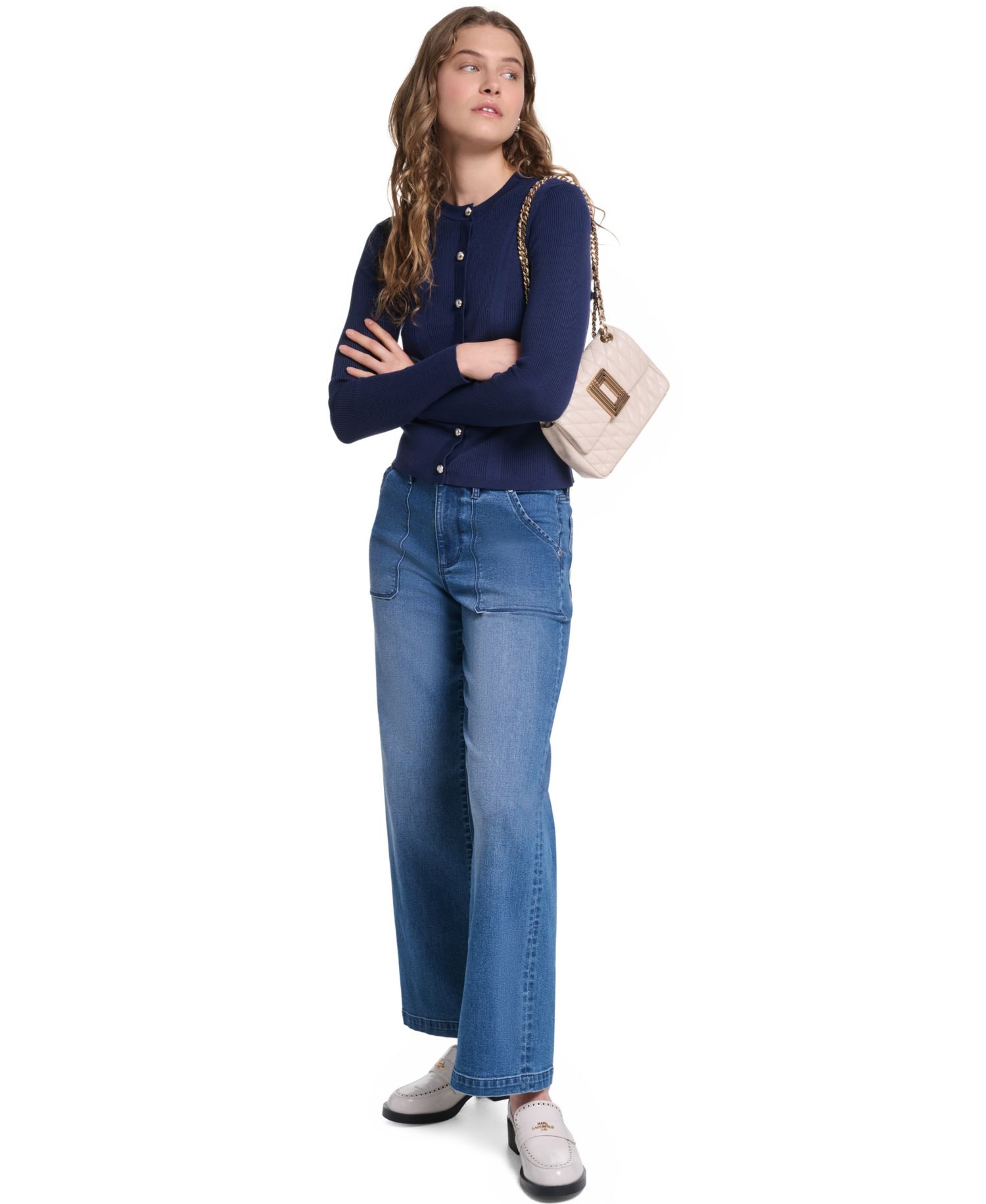 Women's Button-Front Cardigan