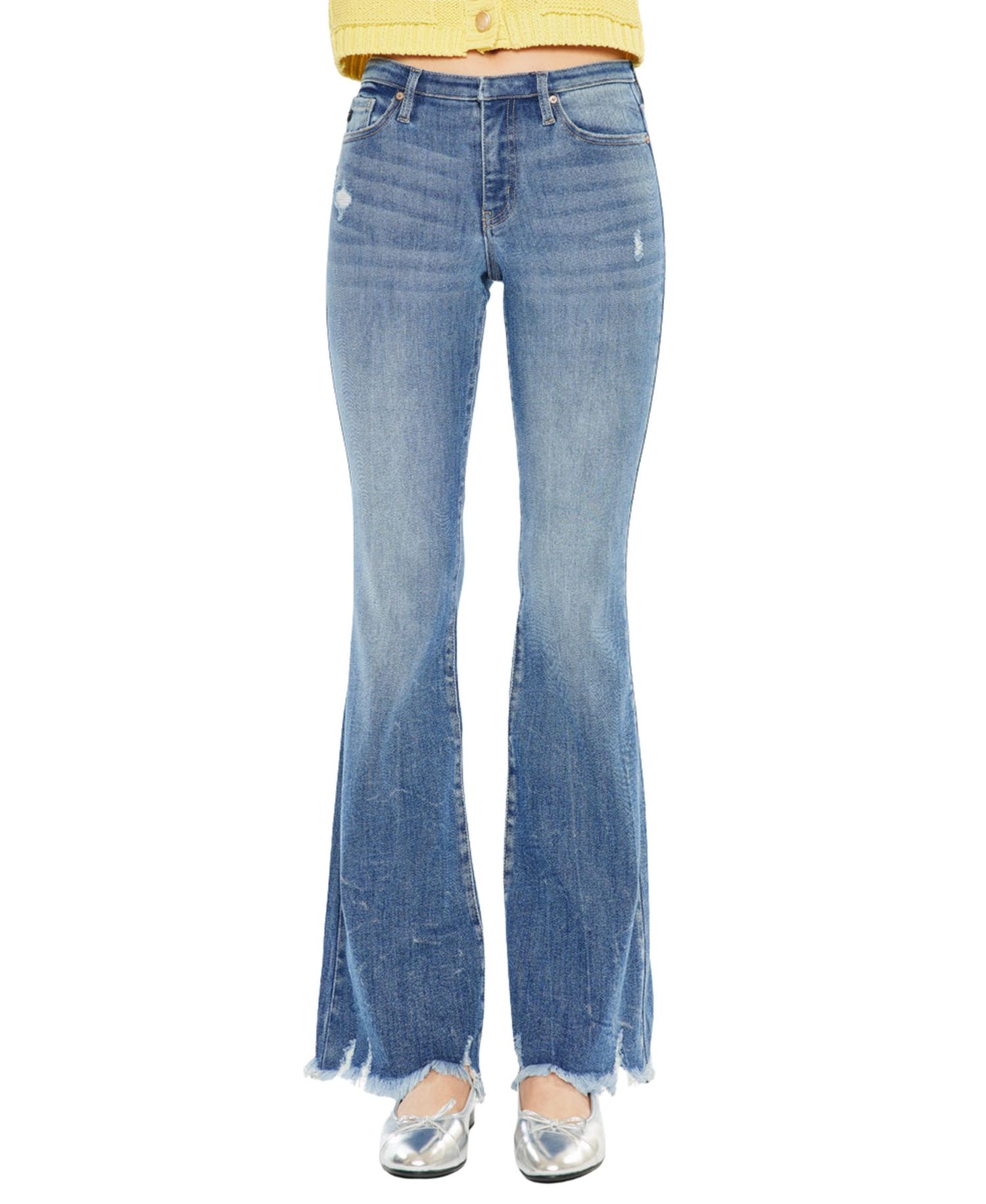 Women's Jennie Mid Rise Wide-Leg Jeans