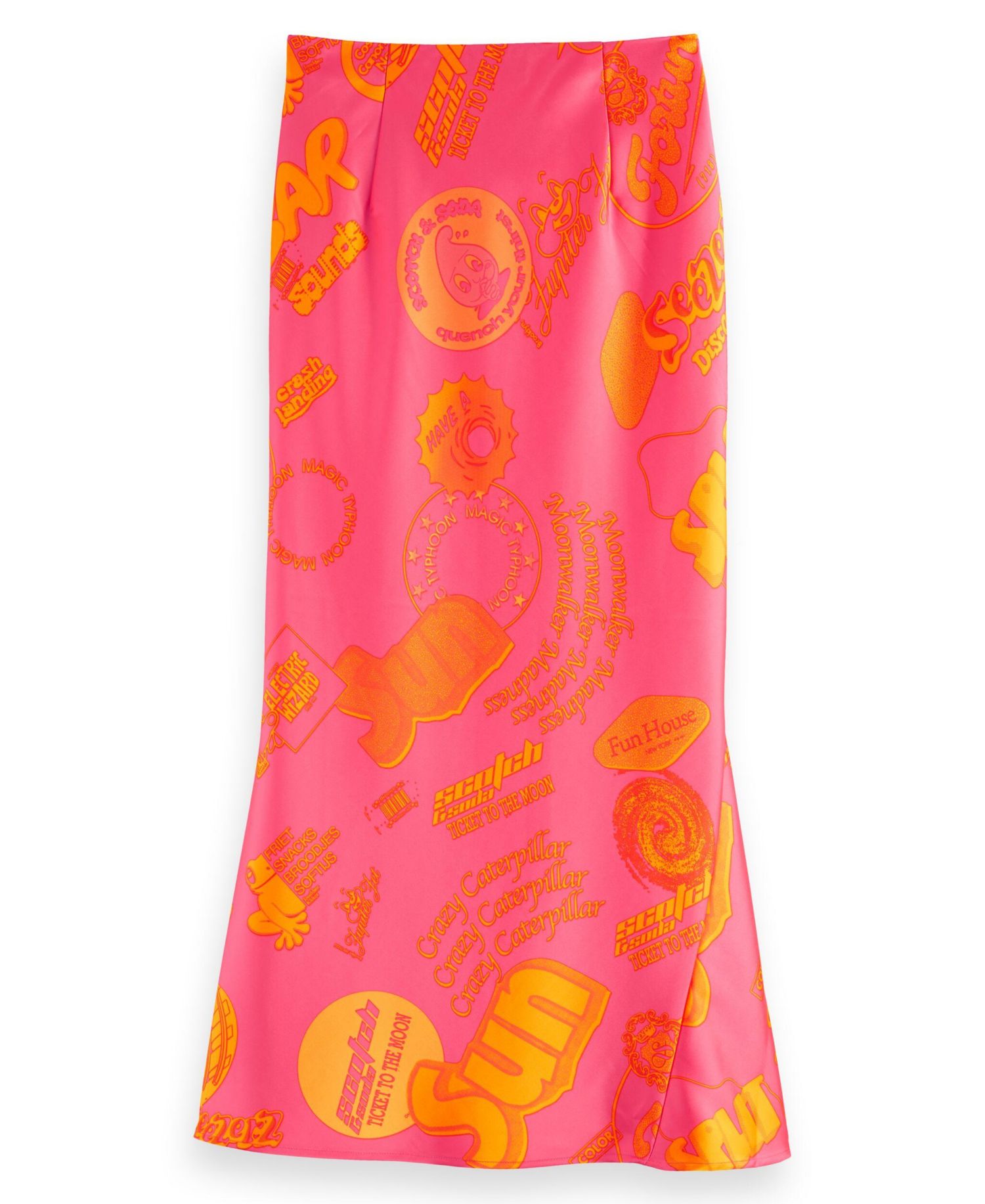 Women's Satin Midi Skirt