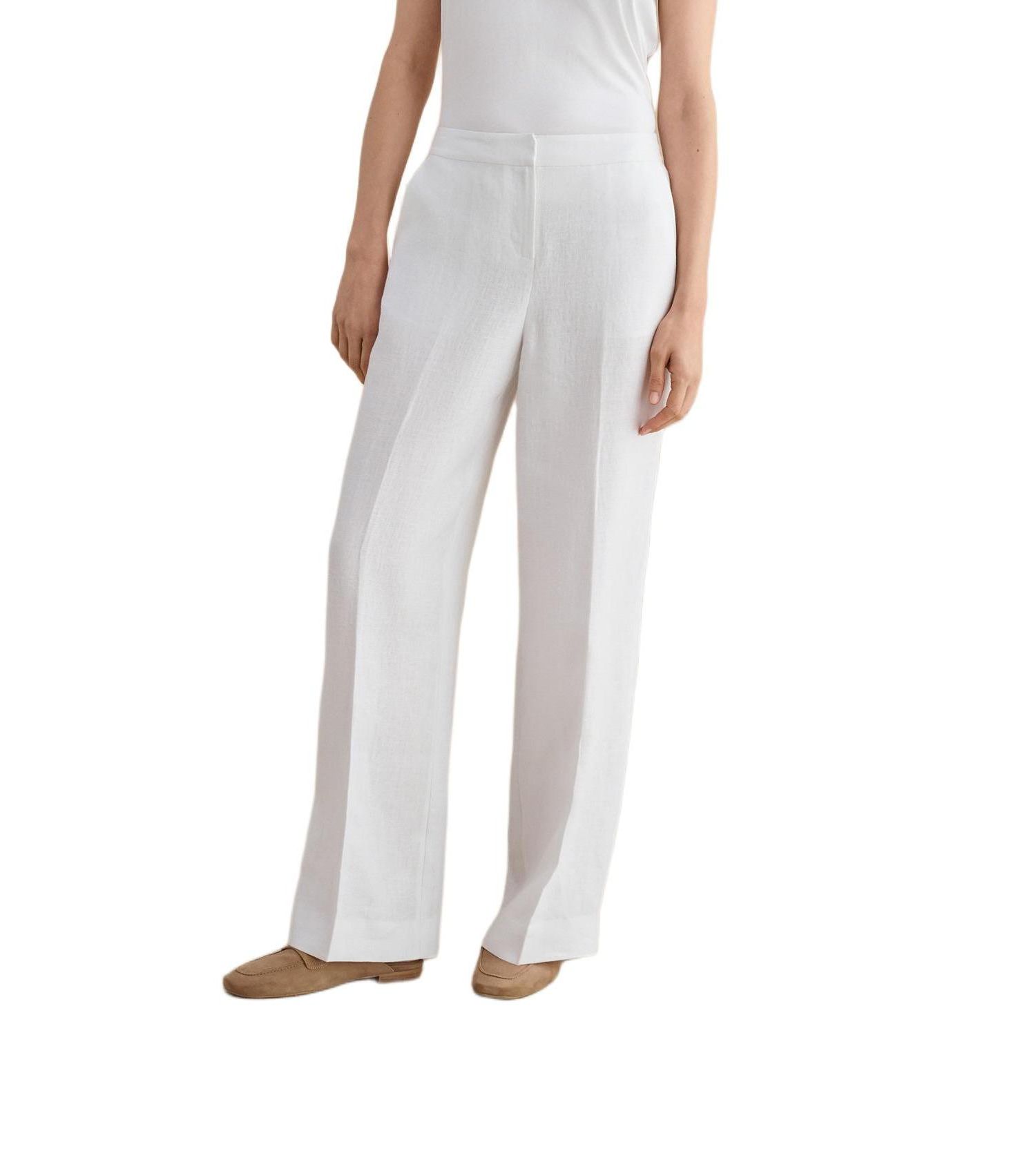 Women's Alessia High-Waist Linen Trousers