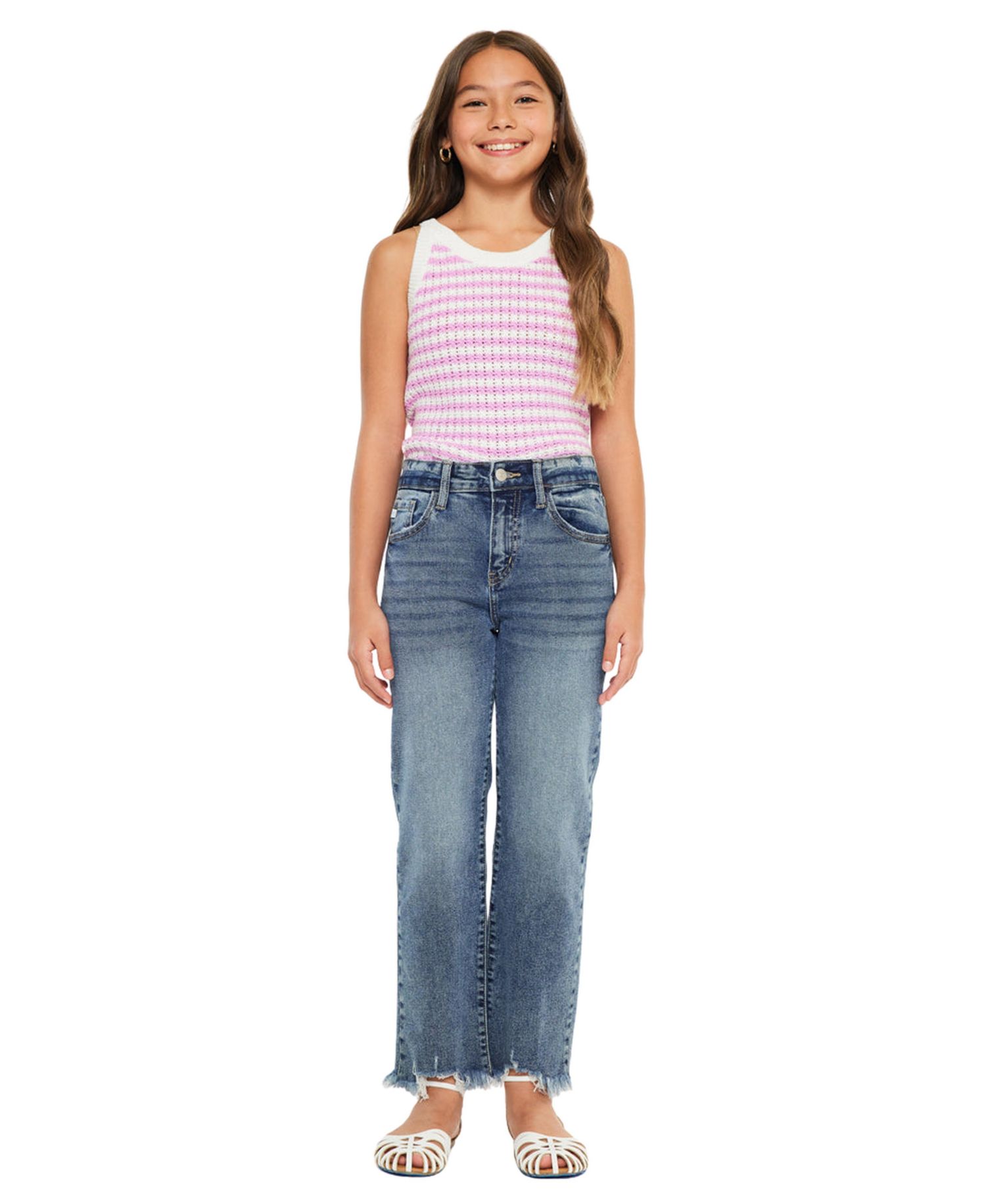 Big Girls Bianca High Rise Slim Straight Jeans