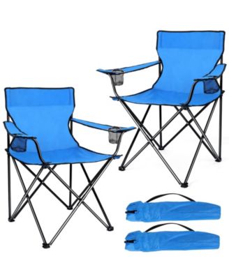 2pack Camping Chair Folding Outdoor Heavy Duty Beach Fishing