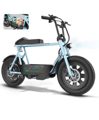 Peak 1200W Electric Scooter with Seat, 16"x3" Fat Tire E-scooter All-Terrain, Max 15 Miles 20MPH