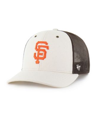 Carhartt x '47 Men's Natural/Brown San Francisco Giants Undyed Trucker Adjustable Hat