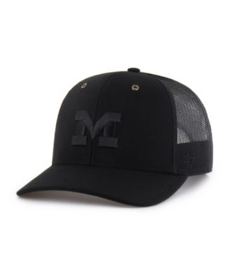 Carhartt x '47 Men's Black Michigan Wolverines Trucker Adjustable Hat