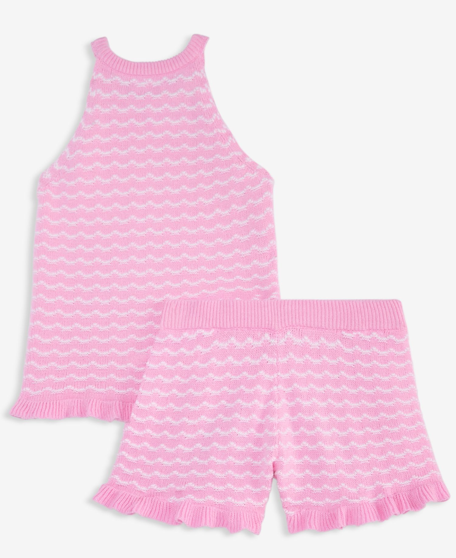 Girls' 5-20 Crochet Top & Shorts, 2-Piece Set