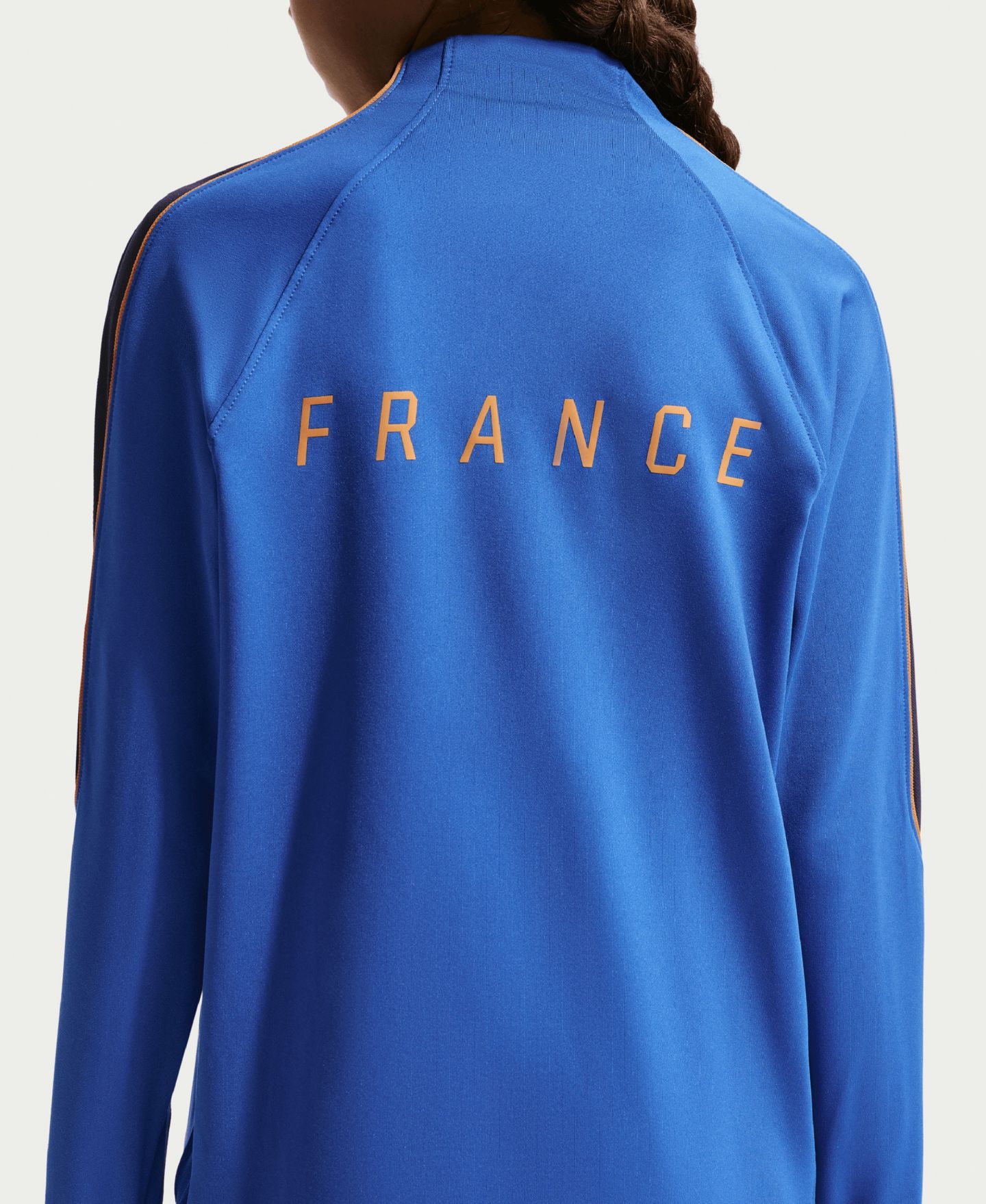 Детские толстовки Nike Blue France National Team 2026 Strike Dri-FIT Long Sleeve Quarter-Zip Drill — фото 5