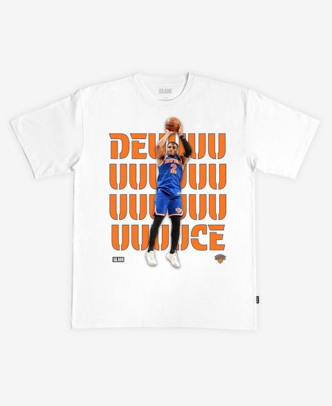 Футболка Slam Miles McBride White New York Knicks