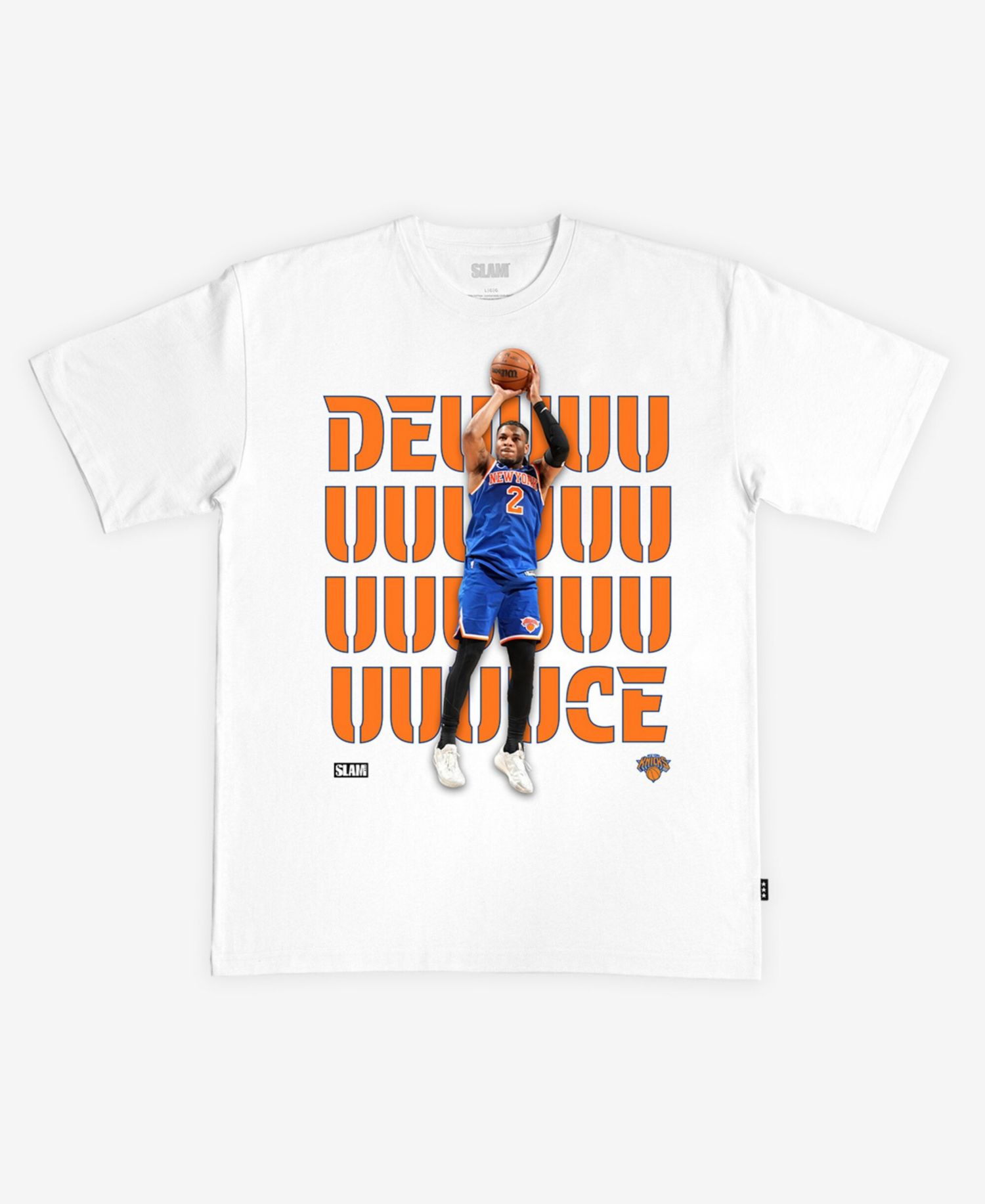 Men's and Women's Miles McBride White New York Knicks T-Shirt