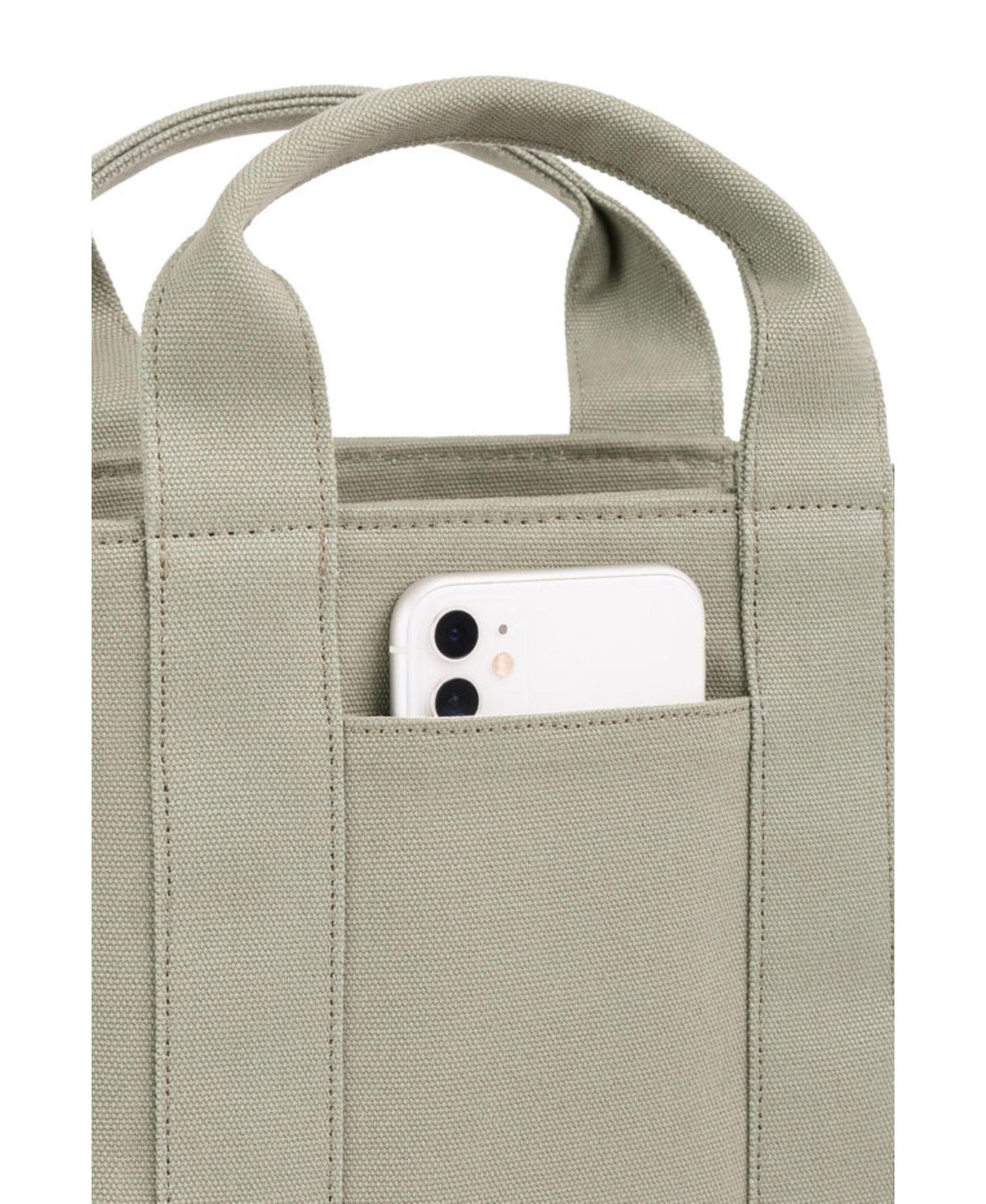 Женская сумка WILT Selma Frayed Mini Tote, цвет: Армейский — фото 5