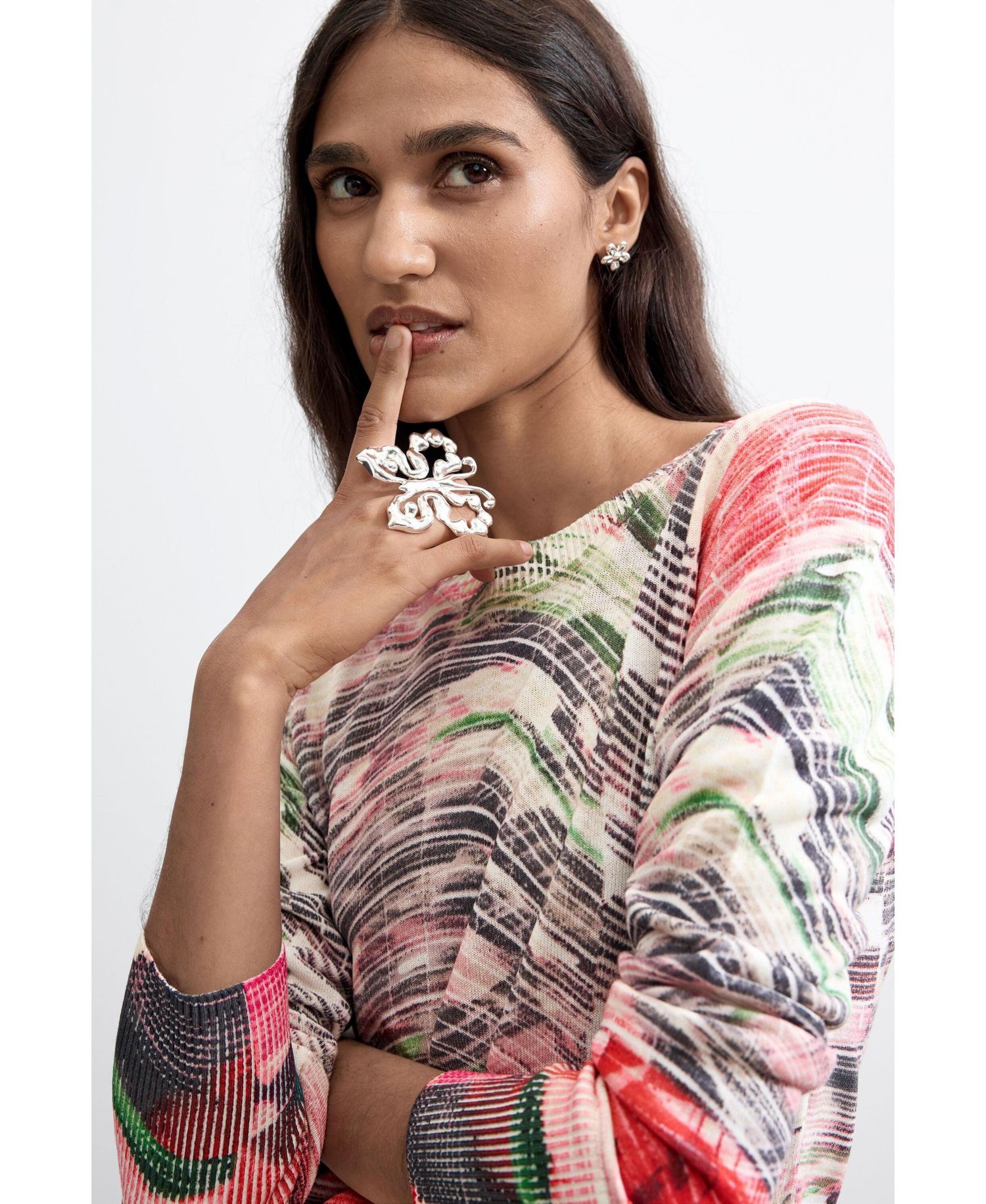 Women's Thin Printed Sweater