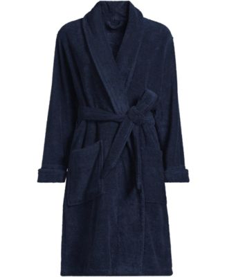 Women's Soft Terry Long Sleeve Knee Length Robe