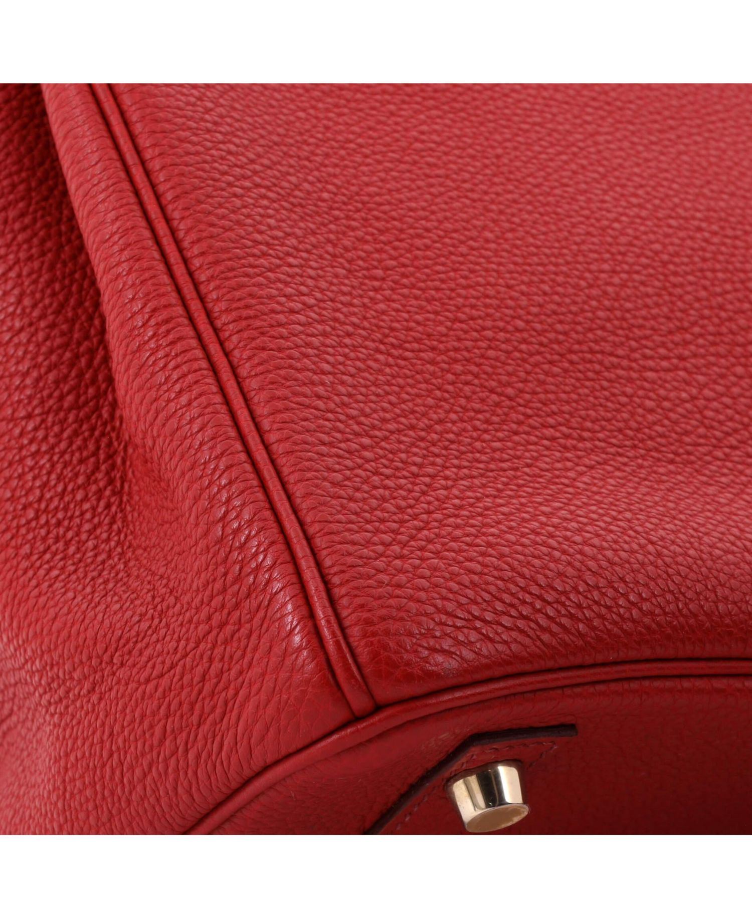 Birkin 30 Handbag Red Togo with Gold Hardware