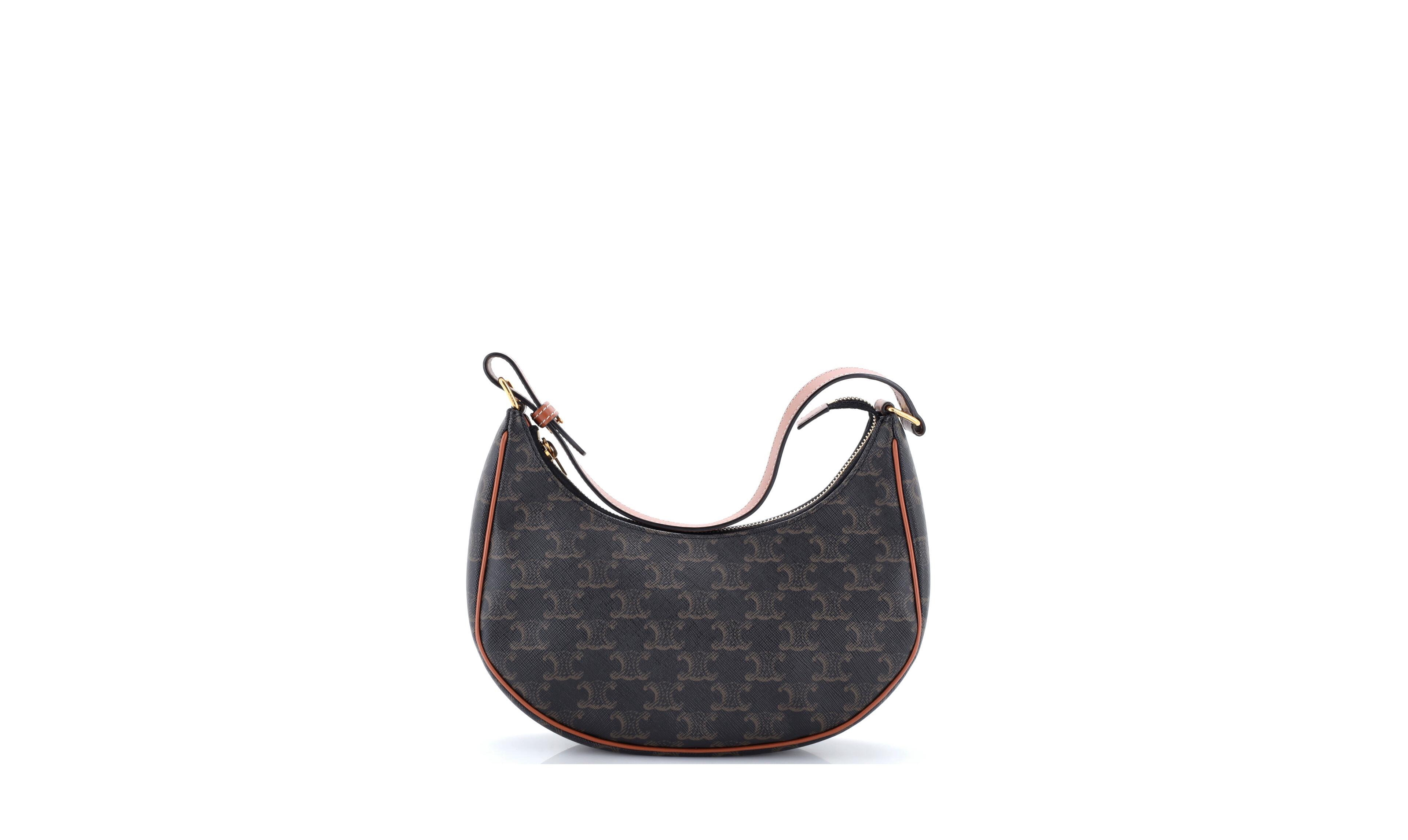 Pre-Owned Celine Ava Bag Triomphe Coated Canvas