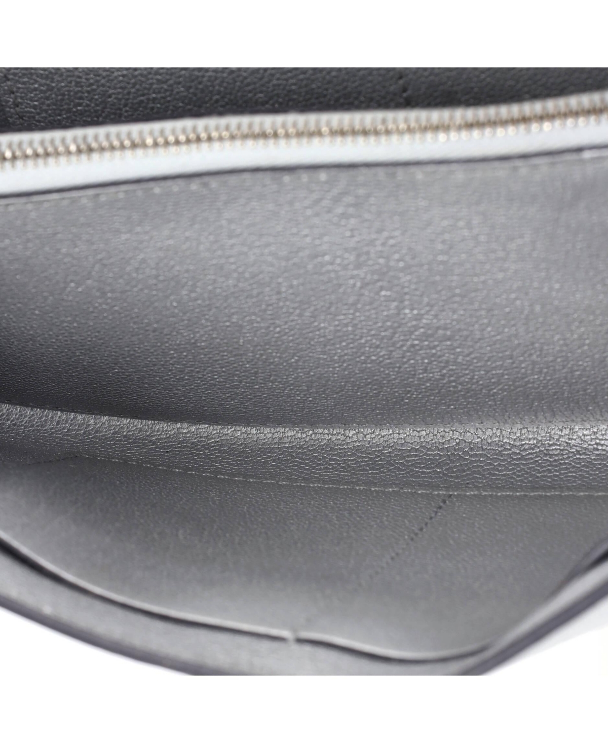Pre-Owned HERMES Kelly To Go Wallet Metallic Chevre Chamkilight