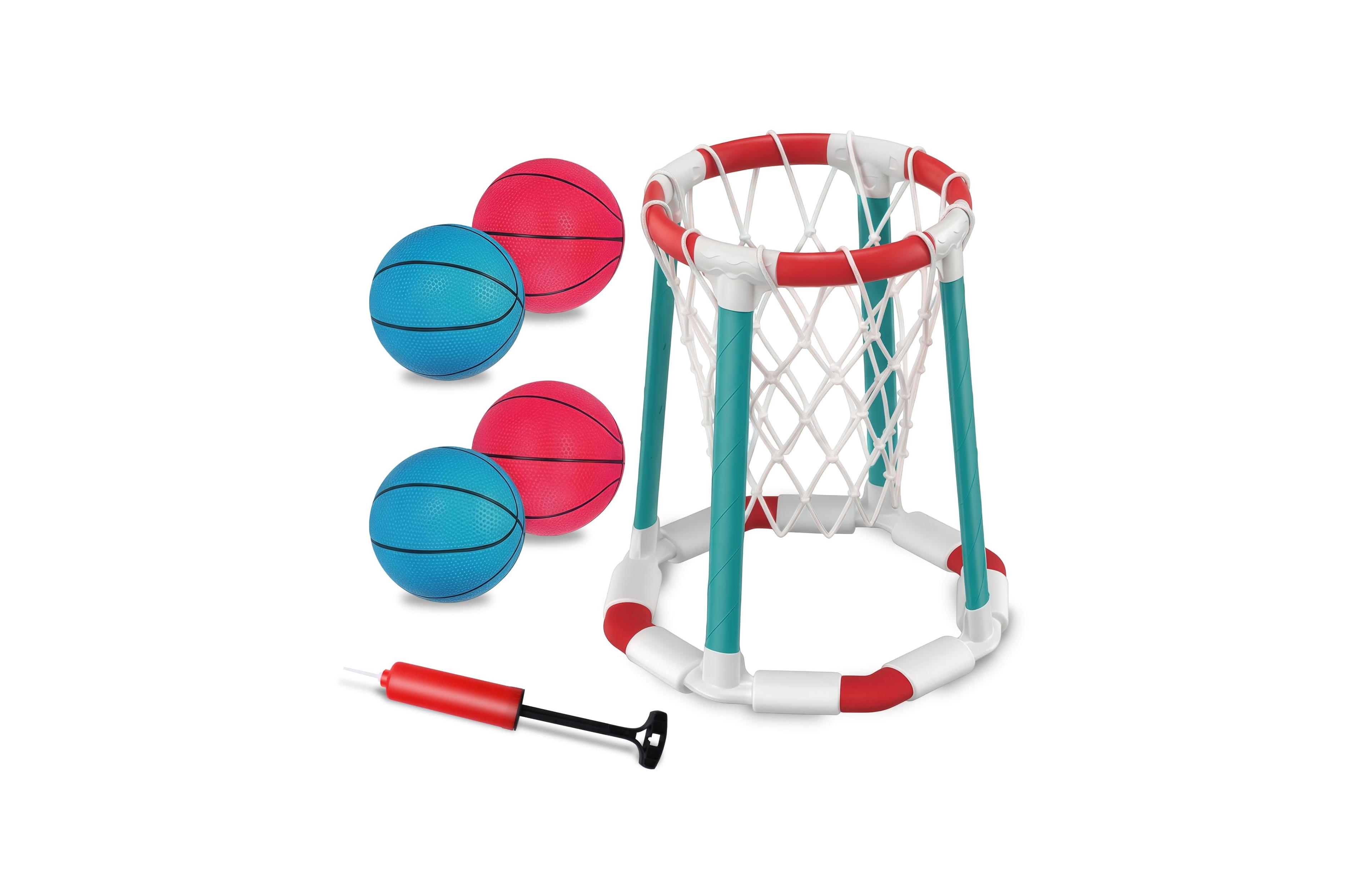 Gnuadz Pool Basketball Hoop Floating Set Adults Balls Pump Outdoor Water Play Summer