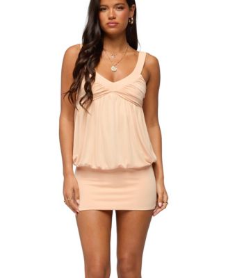 Women's Adrey Gathered Bubble Mini Dress