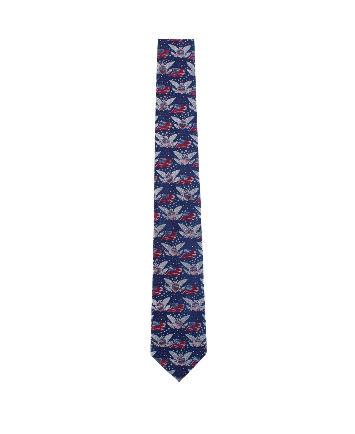 Men's Legacy Soars Patriotic Bald Eagle Silk Novelty Necktie