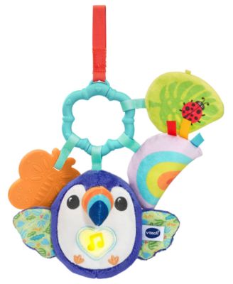 Infant Take-Along Toucan Light-Up Teether Hanging Plush Toy