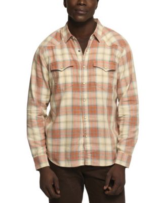 Men's Plaid Long-Sleeve Western Shirt