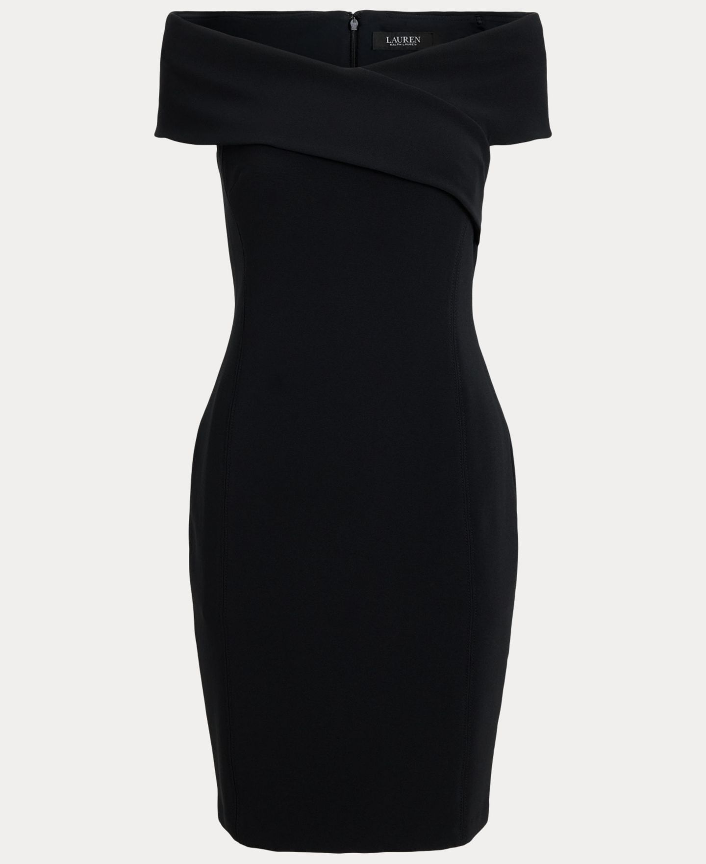 Женское платье Lauren Ralph Lauren Faille Off-the-Shoulder Cocktail, цвет: Чёрный — фото 6