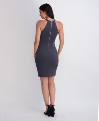 black and gray cocktail dresses Women's Semi-Formal & Party color:BEIGE - TAUPE Rose Gold trend-vegan 7448 Black / 14