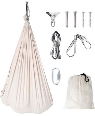 Sensory Swing for Kids and Adults, Indoor Sensory Swing for Hug Like Calming Effect, Double Layered Soft Fabric and Heavy Duty Hardware