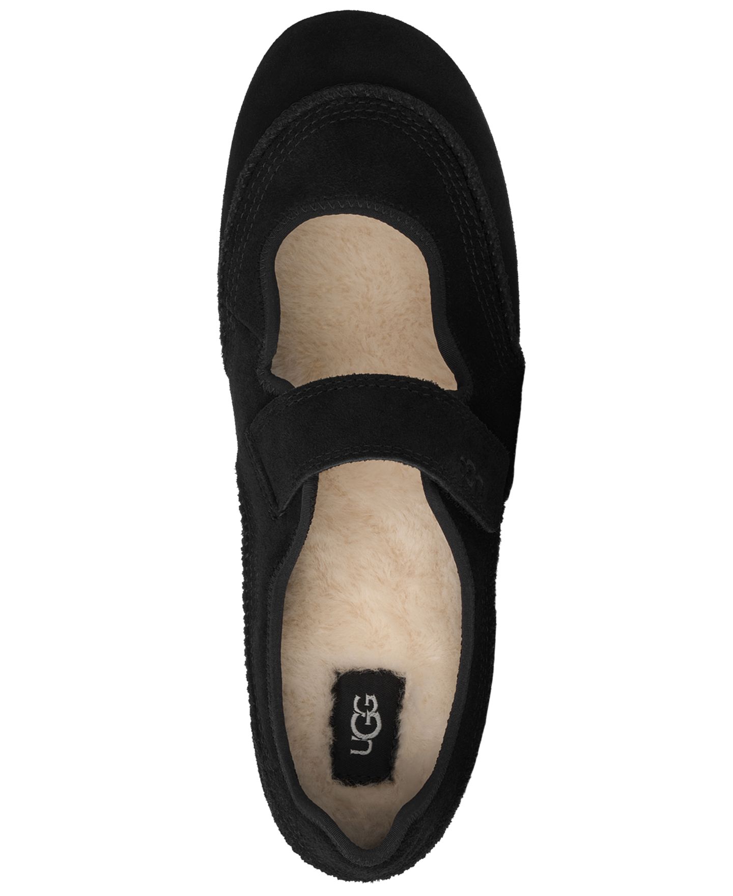 Женские кроссовки UGG® Quill Mary Jane Round Toe, цвет: Чёрный — фото 4