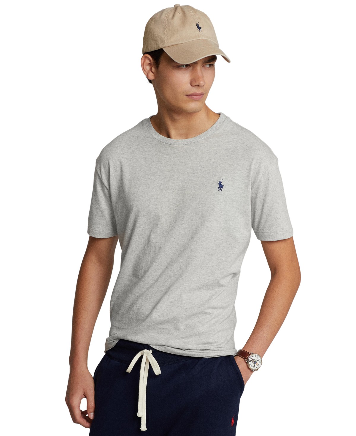 Мужские футболки Polo Ralph Lauren Men's Classic-Fit Crewneck T-Shirt — фото 13
