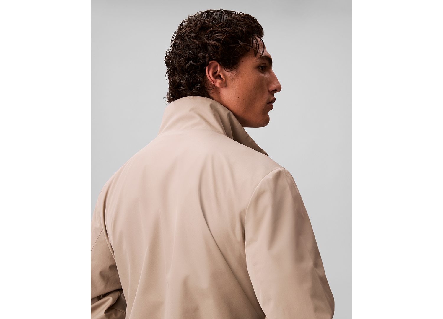 Men's Lightweight Windbreaker Stand Collar Jacket