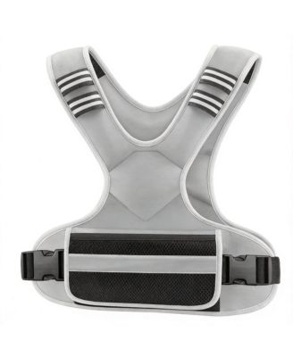 12-18lb Weighted Vest Adjustable Iron Sand Weights Shoulder Pads Pocket Fitness