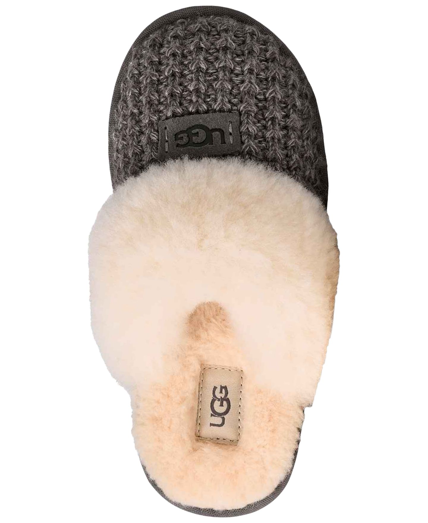 Тапочки UGG® Cozy II Knit Slip-On Slippers для девочек, цвет: Угольный — фото 4