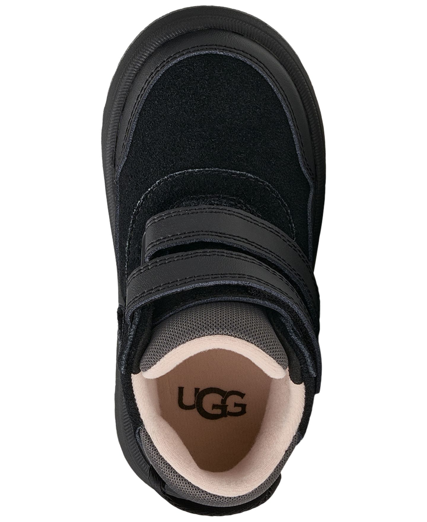 UGG® Детские кроссовки UGG Rennie с двойными швами и круглым носком для девочек, цвет: Чёрный — фото 4